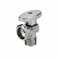 American Imaginations 0.75 in. Unique Chrome Ball Valve in Stainless Steel-Brass AI-37850